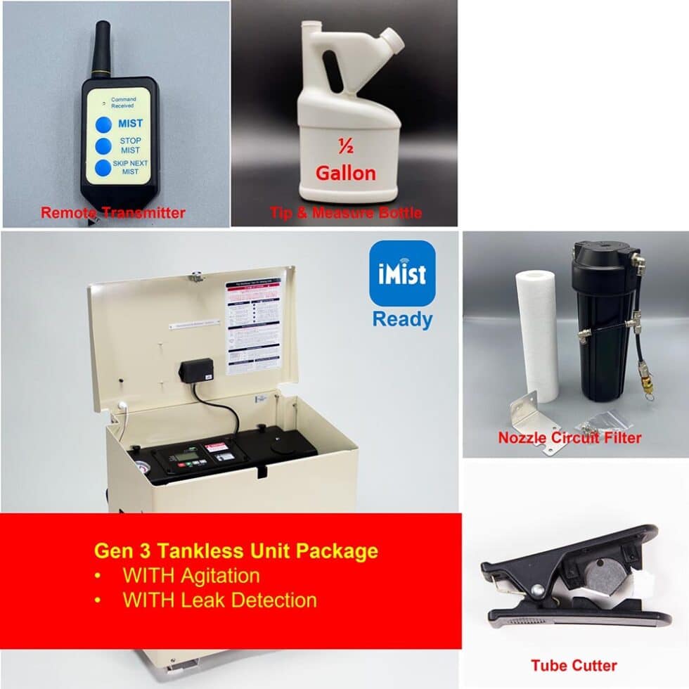 MistAway Gen 3 Tankless Unit Package MistAway Systems DIY Store