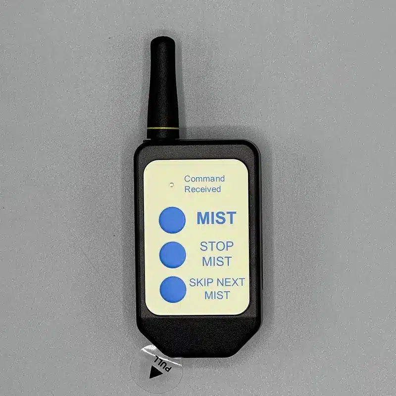 MistAway White Remote Receiver activates the Mosquito Misting Unit before you venture outside