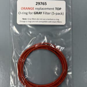 Orange replacement O-rings for Gray Filter (5-pack)