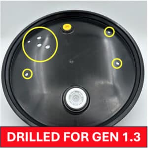 55 gal Drum Lid - DRILLED FOR GEN 1.3
